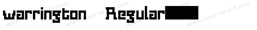 warrington Regular字体转换